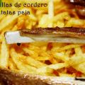 CHULETILLAS DE CORDERO CON PATATAS PAJA