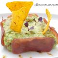 Guacamole con chipotle y mojama