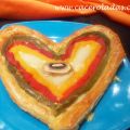 Corazón de hojaldre de queso y verduras[...]