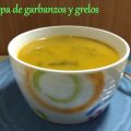Sopa de garbanzos y grelos