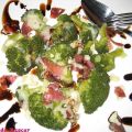 Brócoli con jamón serrano y queso