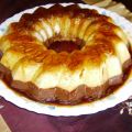 Flán de coco y chocolate