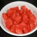 Sandia con limón