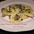 Raviolis 4 Quesos con Champiñones Portobello