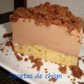 TARTA DE CHOCOLATE Y PLATANOS Y CRUMBLE DE CACAO