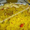 Arroz amarillo con carne