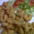 Gambas aliñadas fritas