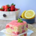 Blondies de fresa y limón