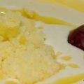 Ajoblanco con granizado de mango