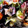 Ensalada Cesár con champiñones, bacón y[...]