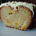 Bizcocho de mango con crema de mango