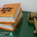 Tarta Libro y Maza para un Juez