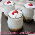 Copa de Crema con Melocotón.