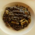 Arroz negro cremoso con calamares