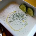 sopa fría de pepino y yogur