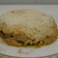 TORTILLA GRATINADA RELLENA DE CHAMPIÑONES