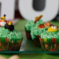 CUPCAKE ANGRY BIRD DE MANZANA  ZANAHORIAS