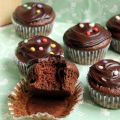 Cupcakes de chocolate sin lactosa