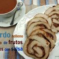 Cerdo asado con frutos secos