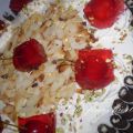 Tarta de frambuesas y queso crema