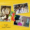 Pan dulce con chocolate y mantecol