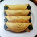 Crêpes rellenas de espinacas a la catalana