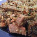 Encebollado de ternera