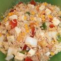 Ensalada de arroz con vinagreta de mostaza