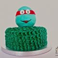 Tarta Tortuga Ninja simpática