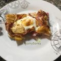 PATATAS CON HUEVOS Y BACON EN EL HORNO