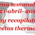 Menú semanal 115  con thermomix