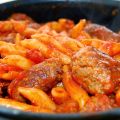 Pasta con salchichas a la manera de Jamie Oliver