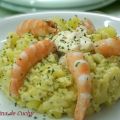 Ensalada templada de langostinos