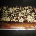 Tarta de galletas con dulce de leche