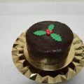 Tarta de Chocolate con Decoracion navideña