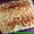 Puerros al horno con puré