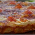 Tarta salada de champiñones y tomate