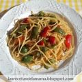 Receta de Espaguetis con pimientos