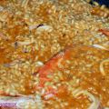PAELLA DE CALAMARES Y GAMBONES