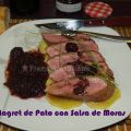 Magret de Pato con Salsa de Moras