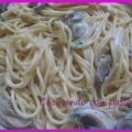 Espaguetis con salsa de setas