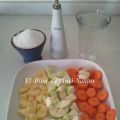 Pure de zanahorias,patatas y calabacin.