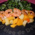 ENSALADA TEMPLADA DE MANGO Y LANGOSTINOS