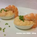 DIETA DUKAN- HUEVOS RELLENOS DE GAMBAS