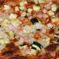 Pizza  Verduras y jamón York