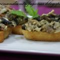 Pintxo de Revuelto de Champiñones.