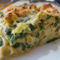 Timbal de tortellinis con espinacas