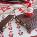 Turrón de chocolate y avellanas
