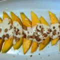Mango con chocolate blanco y yogur