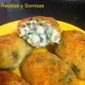 CROQUETAS DE ESPINACAS, CEPS, RICOTTA Y PASAS